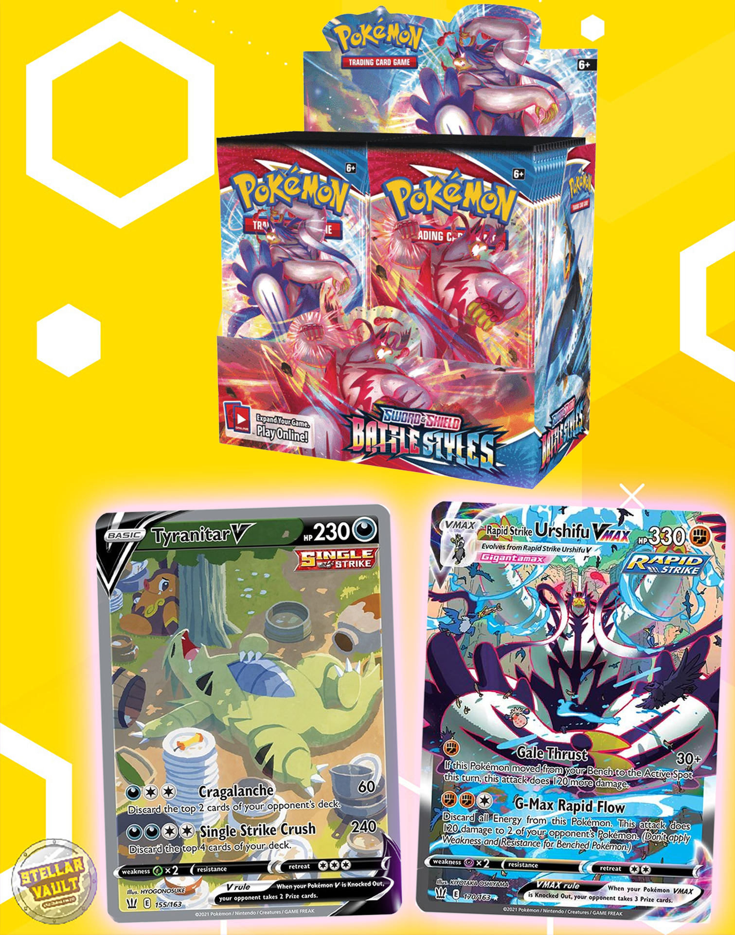 Pokemon Sword & Shield Battle Styles Booster Box Stellar Vault Pokemon Sword & Shield Battle Styles Booster Box Stellar Vault