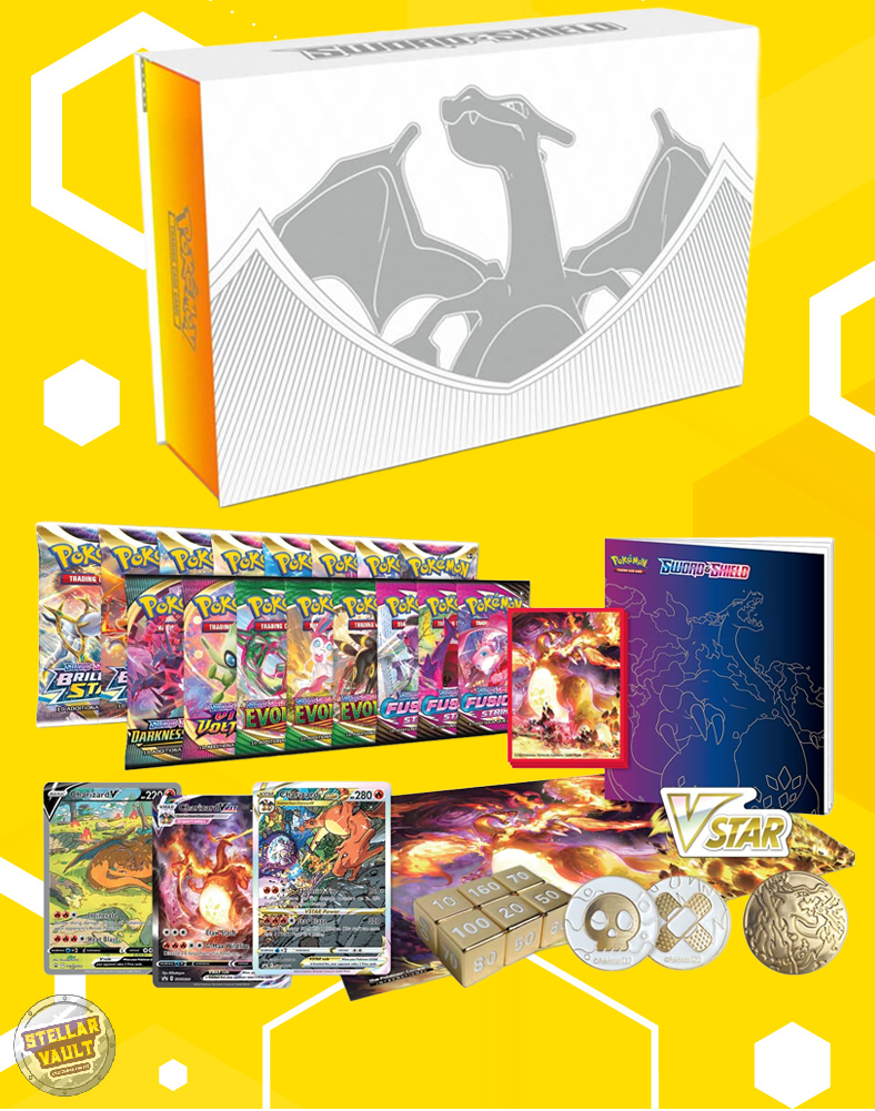 charizard booster box sword and shield Pokemon Sword & Shield Charizard Ultra Premium Collection – Stellar Vault