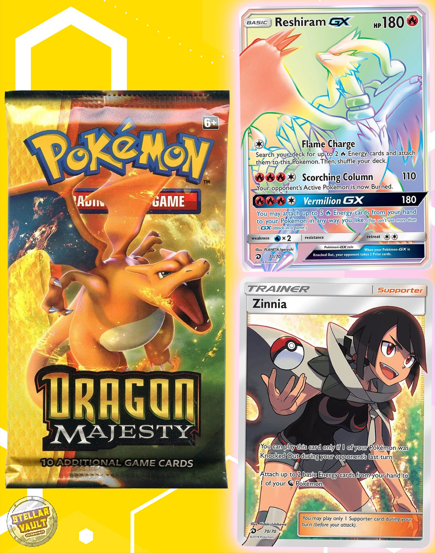Pokemon Sun & Moon Dragon Majesty Booster Pack – Stellar Vault