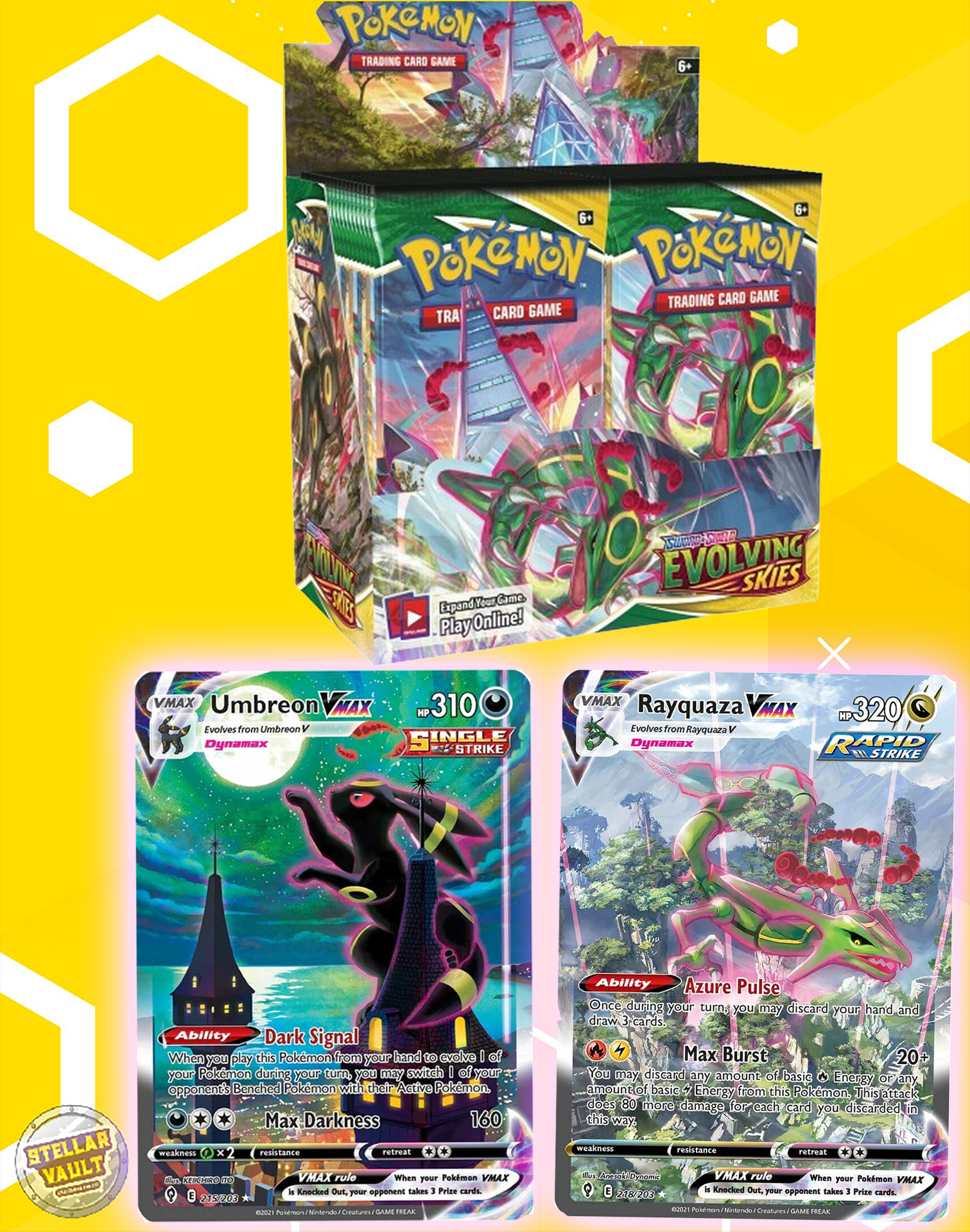 Pokemon Sword & Shield Evolving Skies Booster Box – Stellar Vault