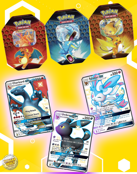 Pokemon Sun & Moon Hidden Fates Tin Bundle