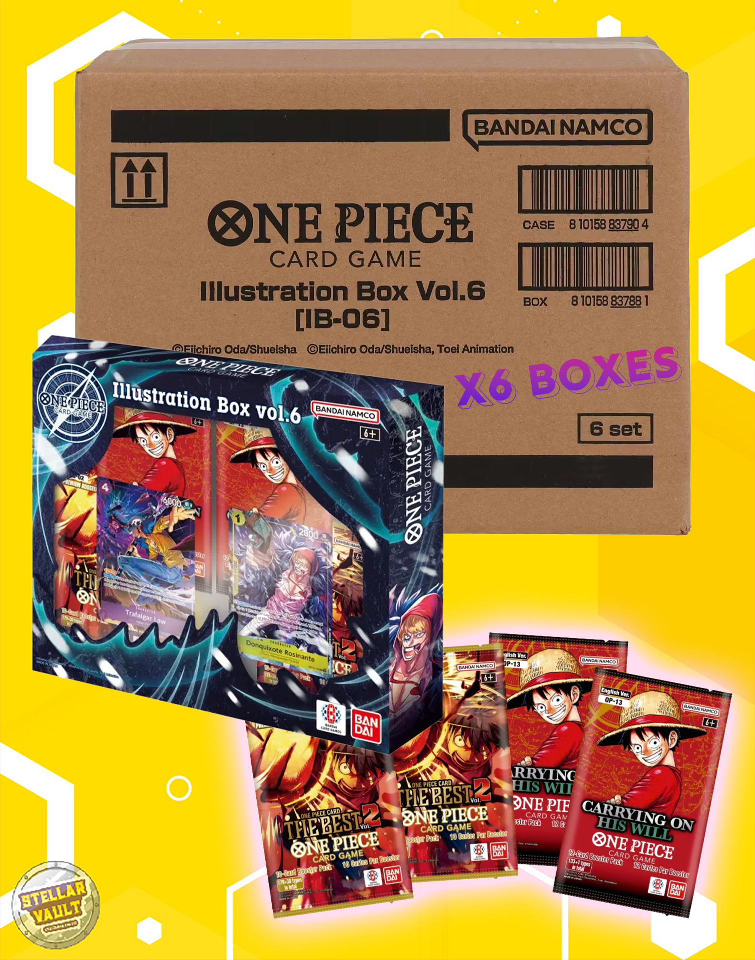 one piece 6 booster box One Piece Illustration Box Volume 6 Case (IB06) – Stellar Vault
