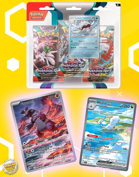 Pokemon Scarlet & Violet Paradox Rift 3-Pack Blister (Cetitan)