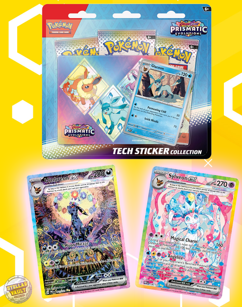 Pokemon Scarlet & Violet Prismatic Evolutions Tech Sticker Collection (Glaceon)