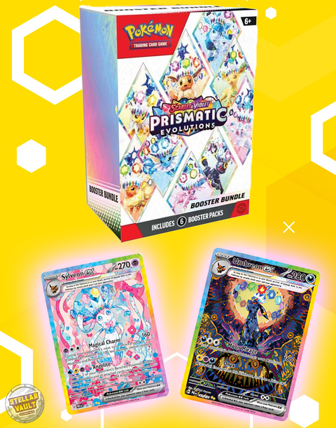 Pokemon Scarlet & Violet Prismatic Evolutions Booster Bundle