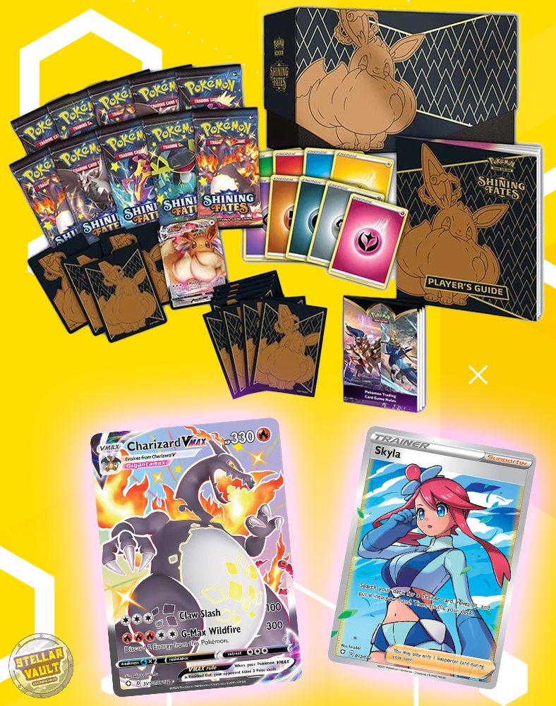 pokemon shining fates elite trainer box card list Pokemon Sword & Shield Shining Fates Elite Trainer Box – Stellar Vault