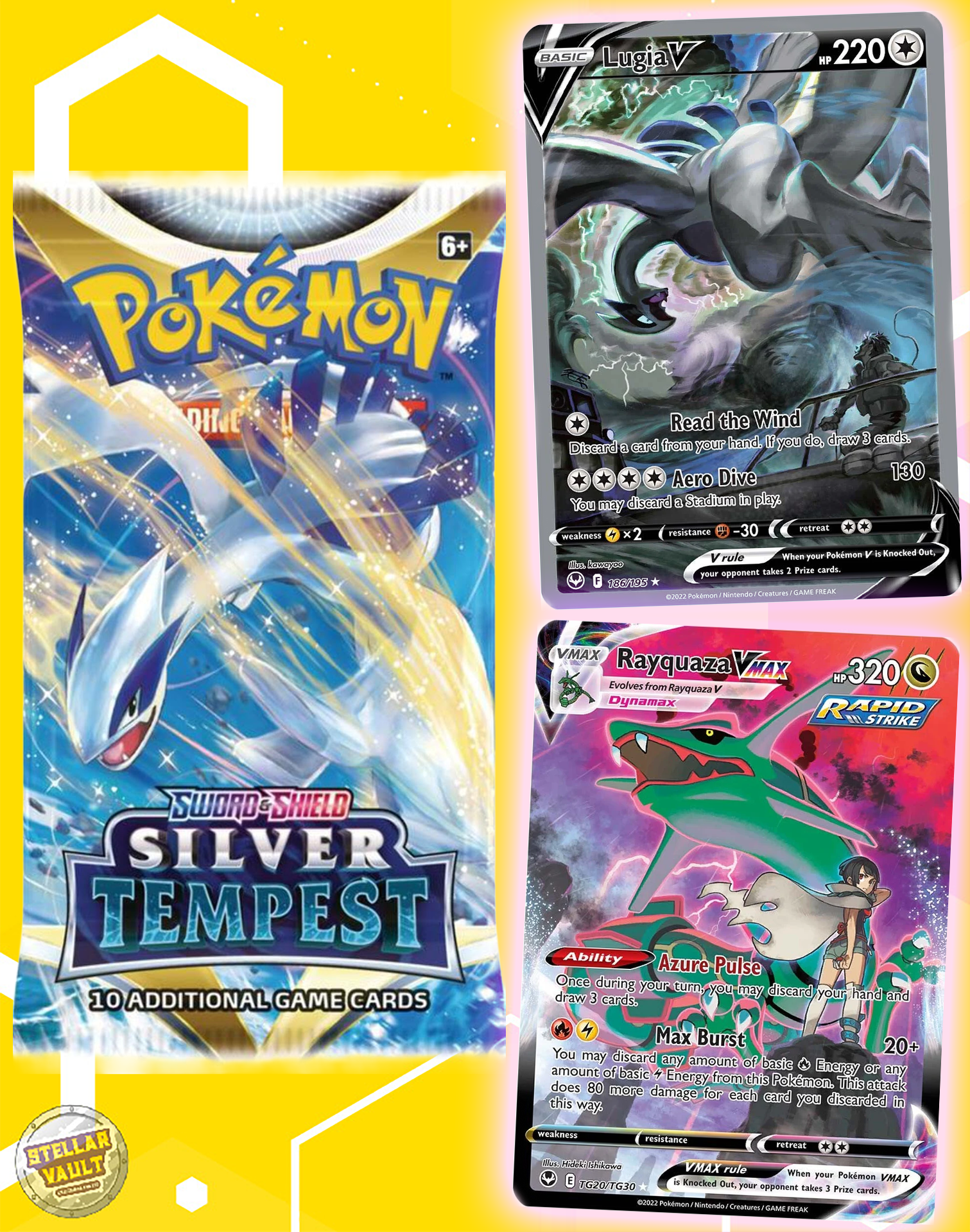 Pokemon Sword & Shield Silver Tempest Booster Pack – Stellar Vault