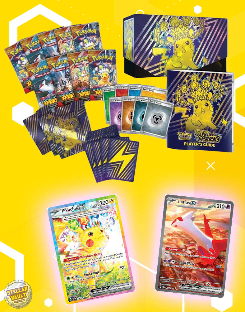 Pokemon Scarlet & Violet Surging Sparks Elite Trainer Box Stellar Vault Pokemon Scarlet & Violet Surging Sparks Elite Trainer Box Stellar Vault