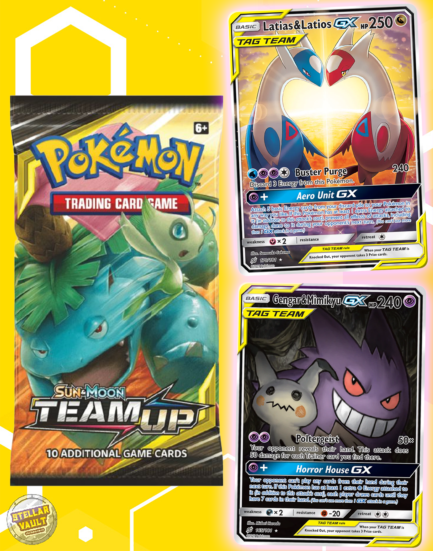 Pokemon Sun & Moon Team Up Booster Pack – Stellar Vault