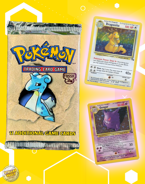 Pokemon Fossil Unlimited Booster Pack (Light Pack)