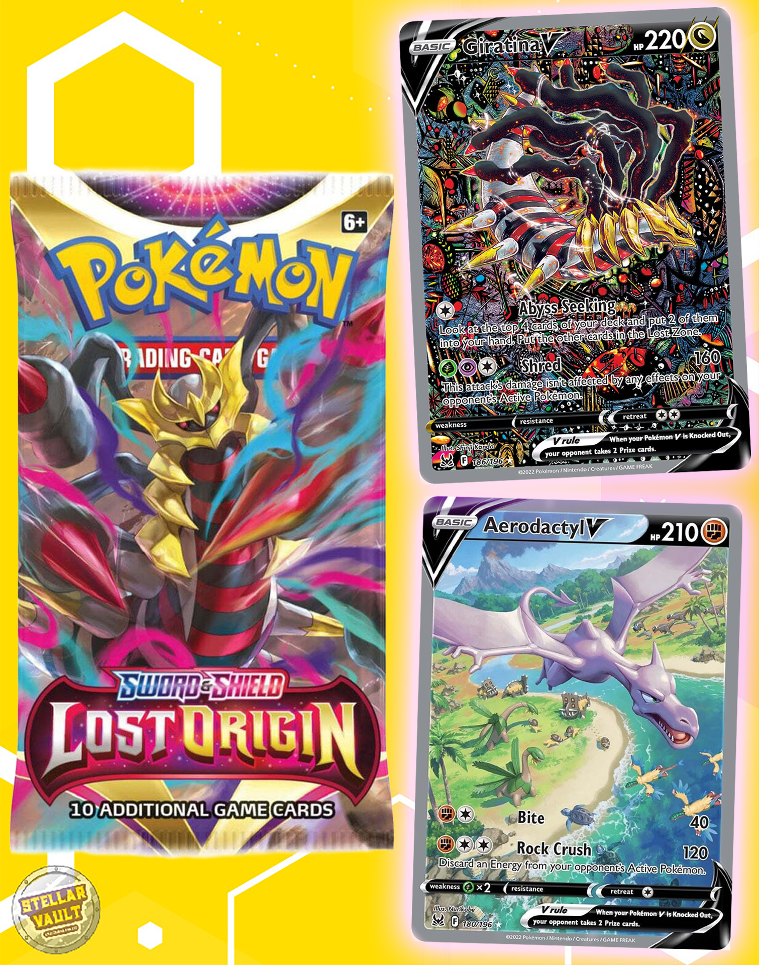 Pokemon Sword & Shield Lost Origin Booster Pack Stellar Vault Pokemon Sword & Shield Lost Origin Booster Pack Stellar Vault