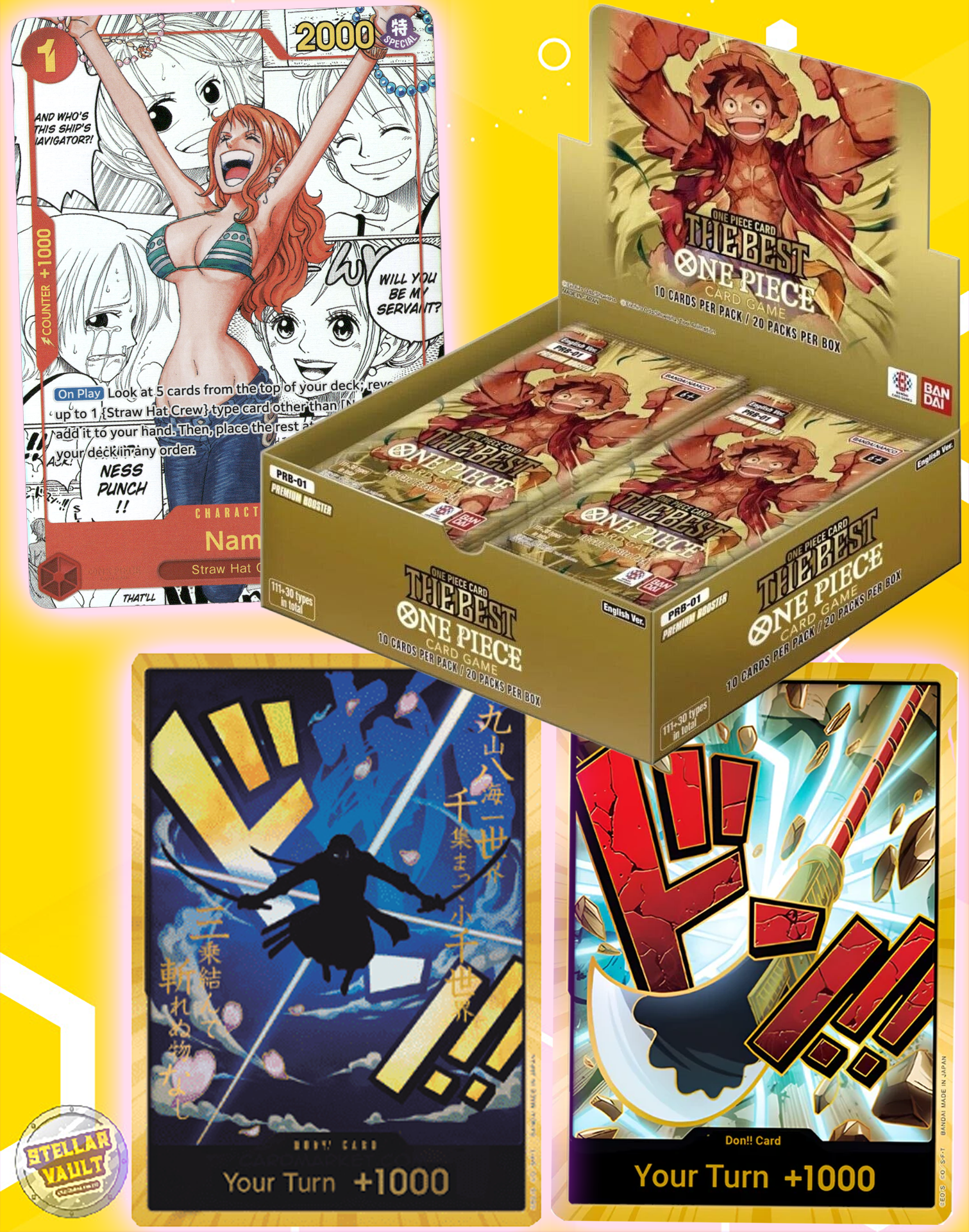 One Piece PRB-01 The Best Premium Booster Box – Stellar Vault