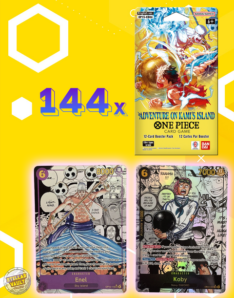 144x One Piece OP-15 EB-04 Adventure on Kami's Island Blister Packs