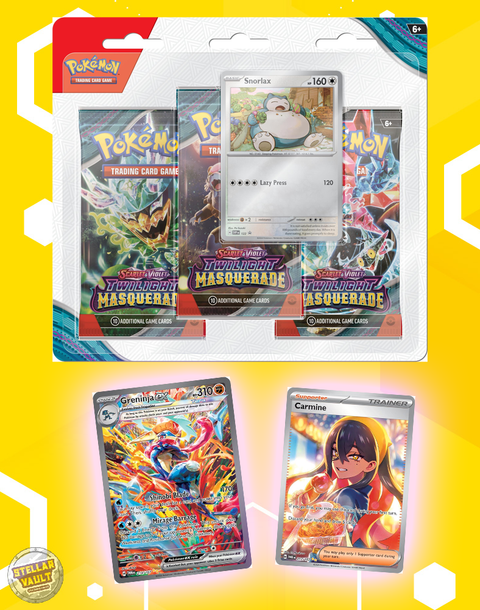 Pokemon Scarlet & Violet Twilight Masquerade 3-Pack Blister (Snorlax)