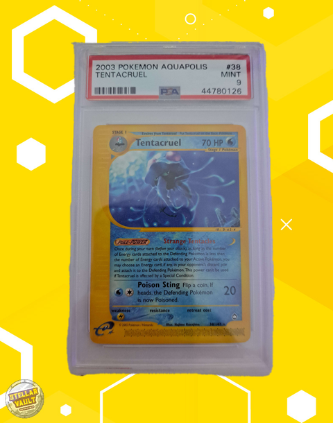 Pokemon Aquapolis Tentacruel PSA 9 Graded Slab