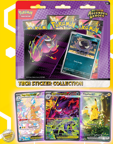 FRIDAY 13TH - Pokemon Mega Evolution Ascended Heroes Tech Sticker Collection (Gastly)