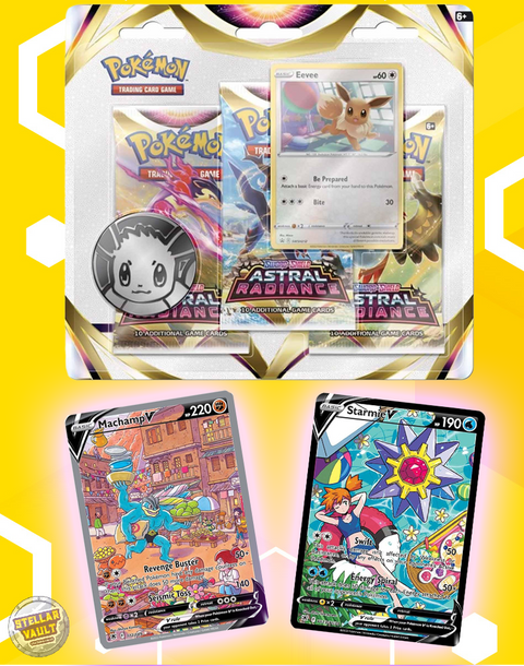 Pokemon Sword & Shield Astral Radiance 3-Pack Blister (Eevee)