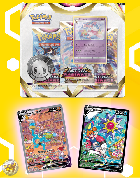 Pokemon Sword & Shield Astral Radiance 3-Pack Blister (Sylveon)