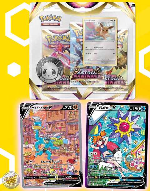 Pokemon Sword & Shield Astral Radiance 3-Pack Blister (Eevee)