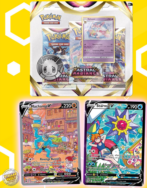Pokemon Sword & Shield Astral Radiance 3-Pack Blister (Sylveon)