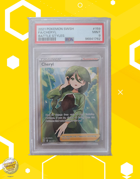 Pokemon Battle Styles FA Cheryl PSA 9 Graded Slab