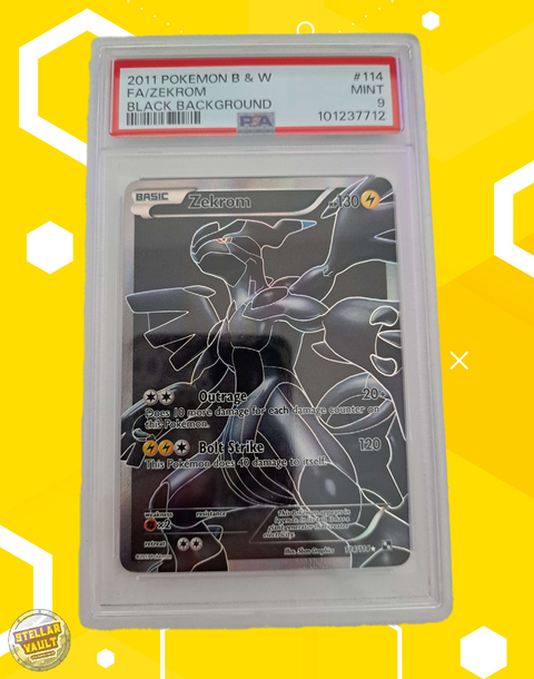 Pokemon Black & White Full Art Zekrom PSA 9 Graded Slab