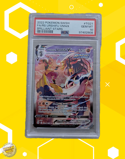 Pokemon Brilliant Stars FA Rapid Strike Urshifu VMAX PSA 10 Graded Slab