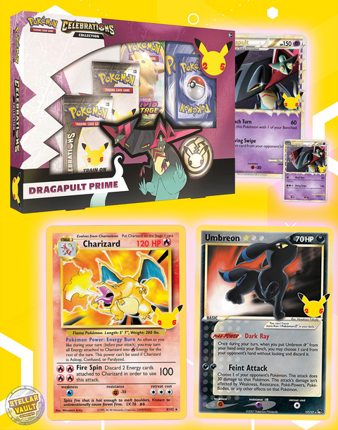 Pokemon Celebrations 25th Dragapult Prime Collection Box