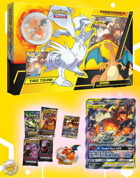 Pokemon Tag Team Reshiram & Charizard GX Figure Collection