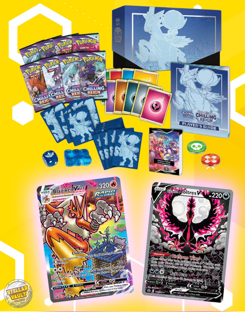 Pokemon Sword & Shield Chilling Reign Elite Trainer Box (Ice Rider Cal Stellar Vault Pokemon Sword & Shield Chilling Reign Elite Trainer Box (Ice Rider Cal Stellar Vault