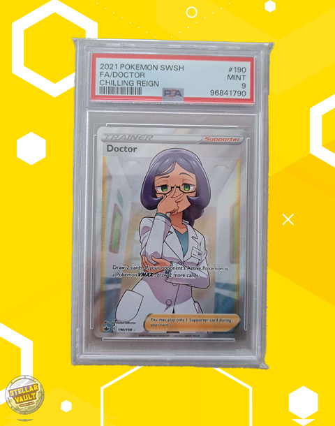 Pokemon Chilling Reign FA Doctor PSA 9 Graded Slab