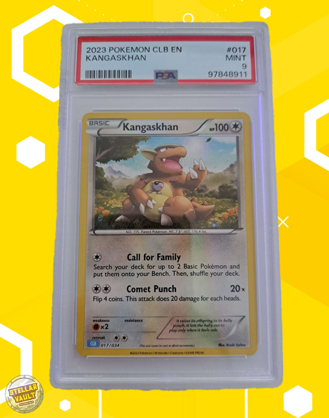 Pokemon CLB Kangaskhan PSA 9 Graded Slab