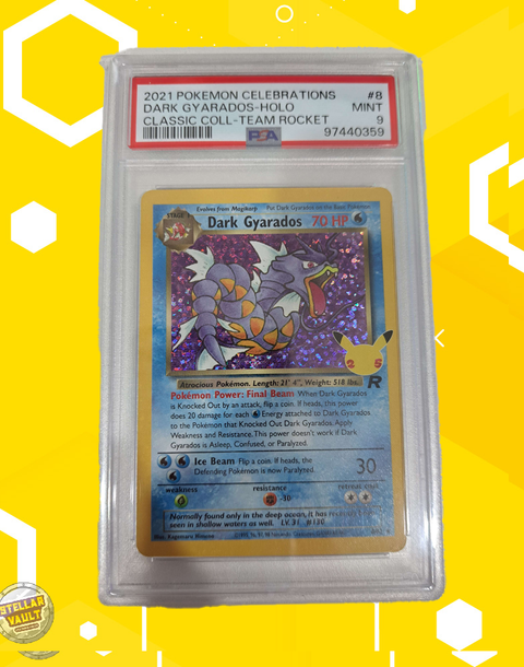 Pokemon Classic Collection Team Rocket Dark Gyarados Holo PSA 9 Graded Slab