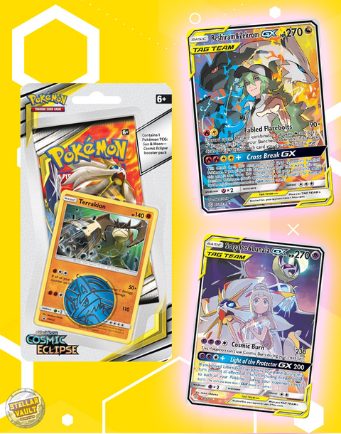 Pokemon Sun & Moon Cosmic Eclipse Checklane Blister (Terrakion)