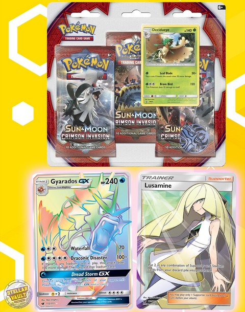 Pokemon Sun & Moon Crimson Invasion 3-Pack Blister (Decidueye)