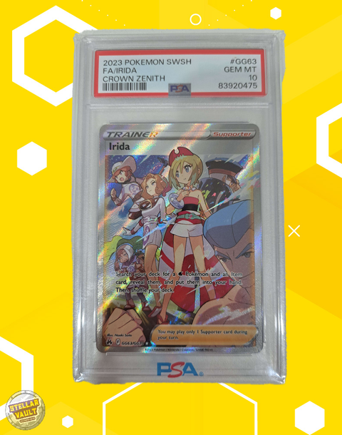 Pokemon Crown Zenith Irida FA PSA 10 Graded Slab