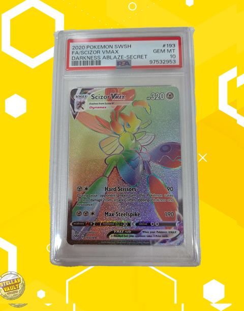 Pokemon Darkness Ablaze Secret Rare Scizor PSA 10 Graded Slab