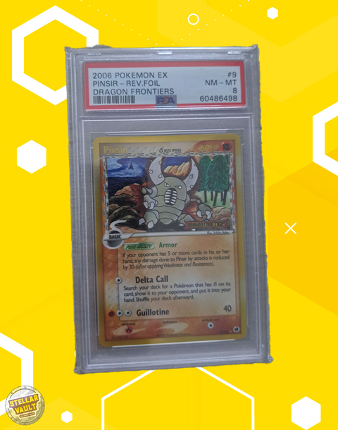 Pokemon Dragon Frontiers Pinsir Reverse Foil PSA 8 Graded Slab