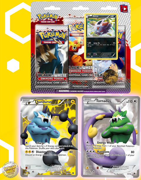 Pokemon Black & White Emerging Powers 3-Pack Blister (Zorua) Stellar Vault Pokemon Black & White Emerging Powers 3-Pack Blister (Zorua) Stellar Vault