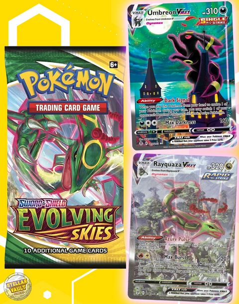Pokemon Sword & Shield Evolving Skies Booster Pack Stellar Vault Pokemon Sword & Shield Evolving Skies Booster Pack Stellar Vault