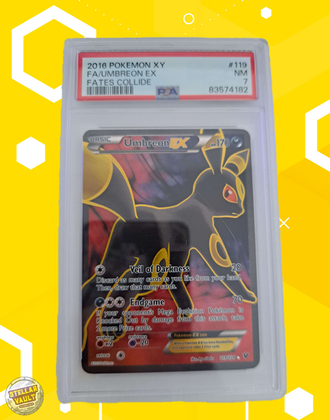 Pokemon Fates Collide FA Umbreon EX PSA 7 Graded Slab