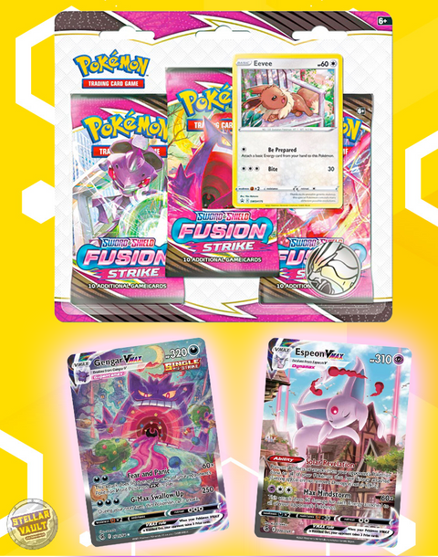 Pokemon Sword & Shield Fusion Strike 3-Pack Blister (Eevee)
