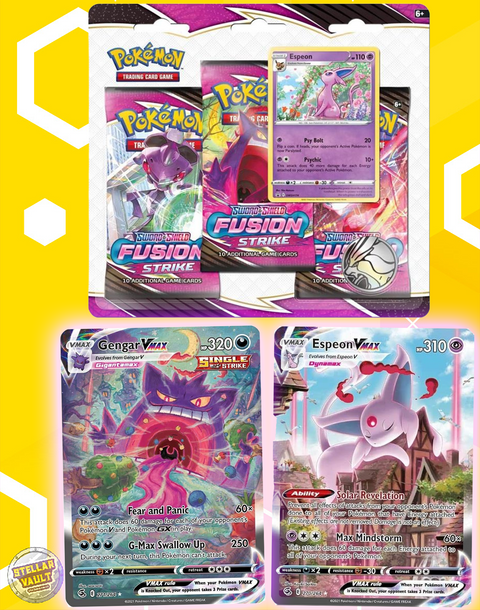Pokemon Sword & Shield Fusion Strike 3-Pack Blister (Espeon)