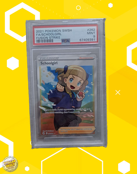 Pokemon Fusion Strike FA Schoolgirl PSA 9 Graded Slab