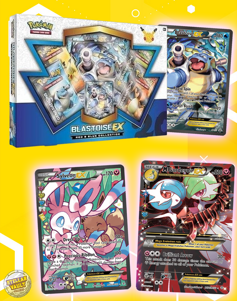 Pokemon Generations Blastoise EX Red & Blue Collection Box