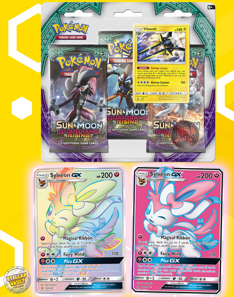 Pokemon Sun & Moon Guardians Rising 3-Pack Blister (Vikavolt)