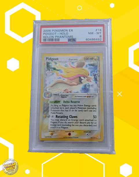 Pokemon Holon Phantoms Pidgeot Holo PSA 8 Graded Slab