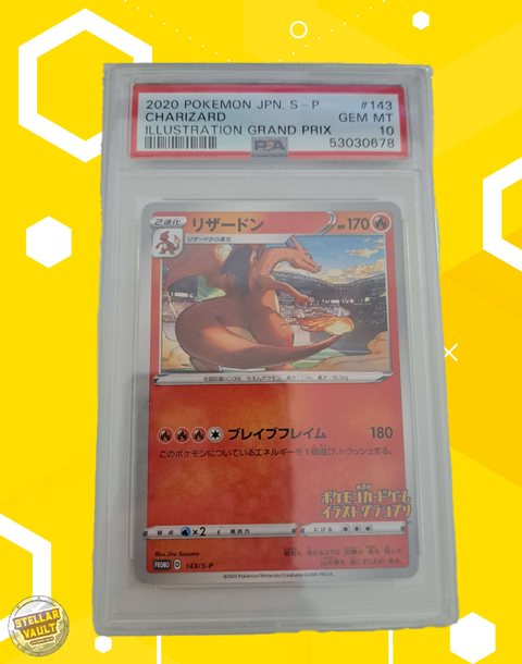 Pokemon Illustration Grand Prix Charizard PSA 10 Graded Slab