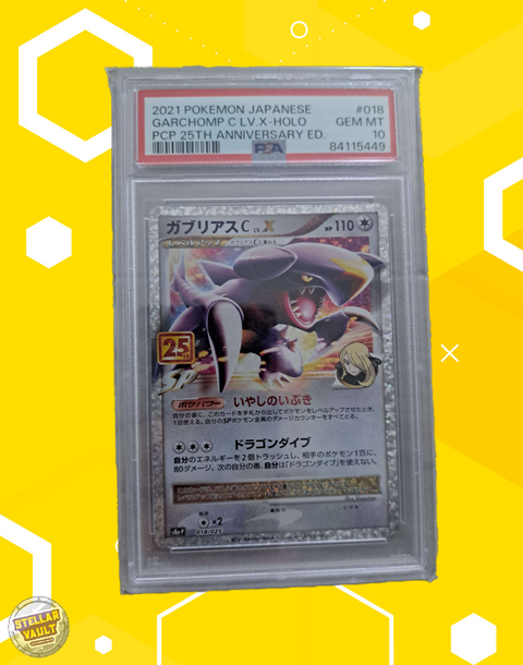 Pokemon Japanese PCP 25th Anniversary Garchomp C Holo PSA 10 Graded Slab