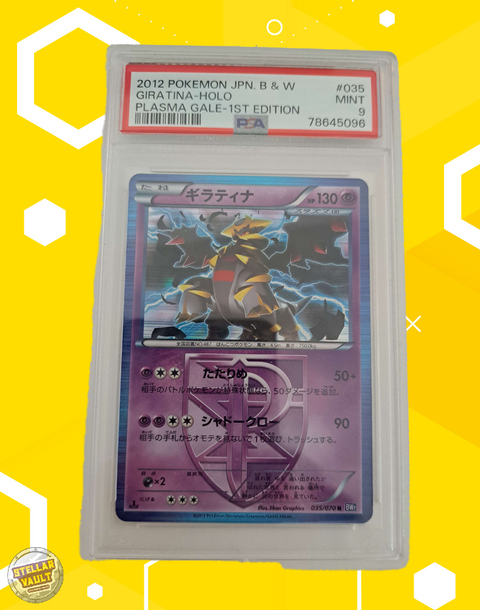 Pokemon Japanese Plasma Gale 1st Edition Giratina Prism Holo PSA 9 Graded Slab